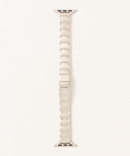 zandy(ズィーアンドワイ)の「zandy ズィー・アンド・ワイ/ Apple Watch【ラインステンレスバンド】アップルウォッチバンド ステンレスベルト /// chain3(デジタル腕時計・レディース・ブラック/ピンクゴールド/ホワイト×シルバー/シルバー・S/M)」の18枚目の写真
