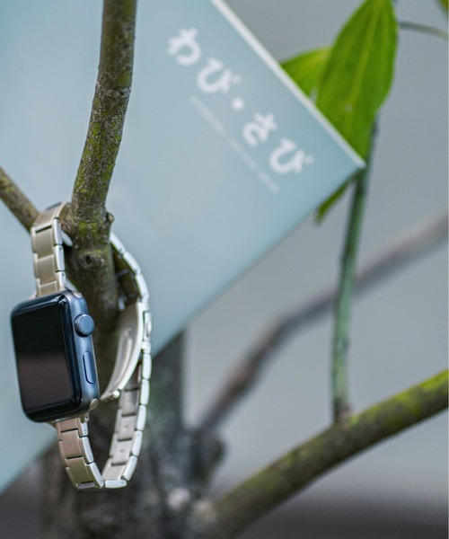 zandy(ズィーアンドワイ)の「zandy ズィー・アンド・ワイ/ Apple Watch【ラインステンレスバンド】アップルウォッチバンド ステンレスベルト /// chain3(デジタル腕時計・レディース・ブラック/ピンクゴールド/ホワイト×シルバー/シルバー・S/M)」の16枚目の写真