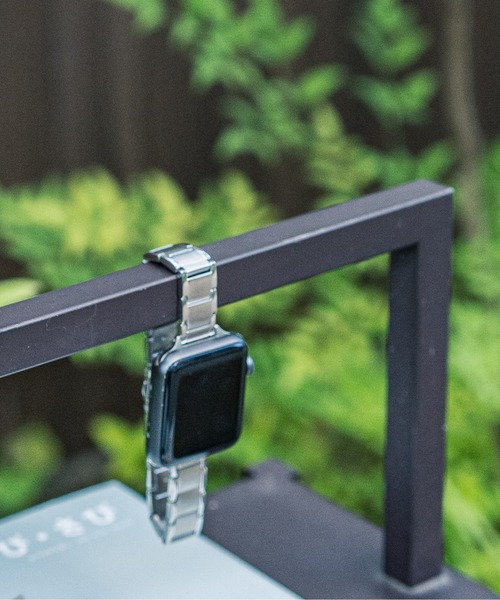 zandy(ズィーアンドワイ)の「zandy ズィー・アンド・ワイ/ Apple Watch【ラインステンレスバンド】アップルウォッチバンド ステンレスベルト /// chain3(デジタル腕時計・レディース・ブラック/ピンクゴールド/ホワイト×シルバー/シルバー・S/M)」の10枚目の写真