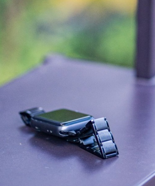 zandy(ズィーアンドワイ)の「zandy ズィー・アンド・ワイ/ Apple Watch【ラインステンレスバンド】アップルウォッチバンド ステンレスベルト /// chain3(デジタル腕時計・レディース・ブラック/ピンクゴールド/ホワイト×シルバー/シルバー・S/M)」の17枚目の写真