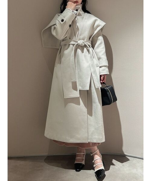 dazzlin（ダズリン）の「ケープオーバーシルエットコート（その他アウター・レディース・ブラック/ピンク/イエロー/アイボリー/グリーン・FREE）」の20枚目の写真