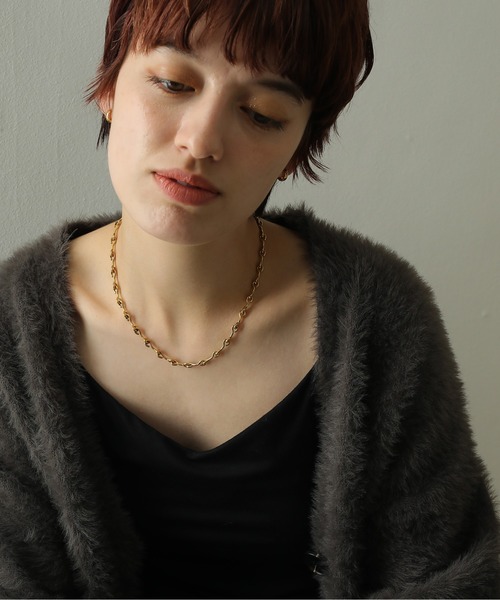 ORLEAN（オルレアン）の「金属アレルギー対応 個性派デザインチェーンネックレス サージカルステンレス（ネックレス・レディース・ゴールド/シルバー・フリー）」の3枚目の写真