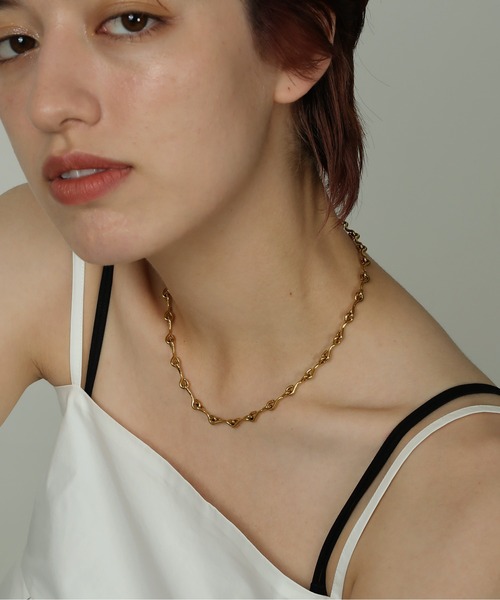 ORLEAN（オルレアン）の「金属アレルギー対応 個性派デザインチェーンネックレス サージカルステンレス（ネックレス・レディース・ゴールド/シルバー・フリー）」の12枚目の写真