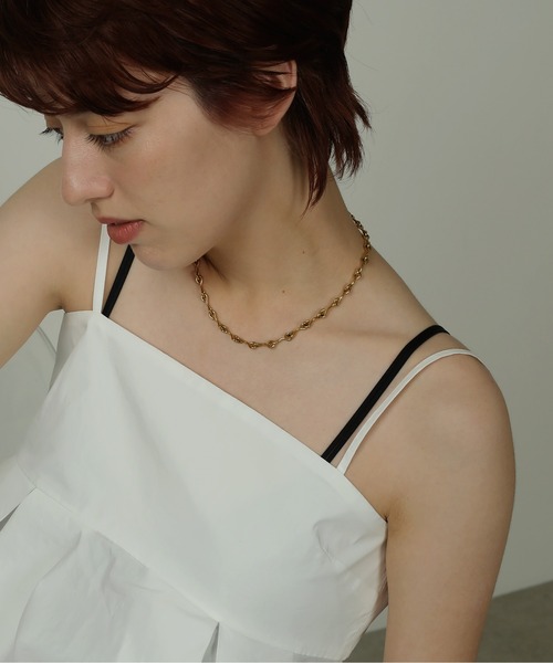 ORLEAN（オルレアン）の「金属アレルギー対応 個性派デザインチェーンネックレス サージカルステンレス（ネックレス・レディース・ゴールド/シルバー・フリー）」の13枚目の写真