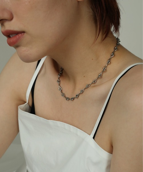 ORLEAN（オルレアン）の「金属アレルギー対応 個性派デザインチェーンネックレス サージカルステンレス（ネックレス・レディース・ゴールド/シルバー・フリー）」の9枚目の写真