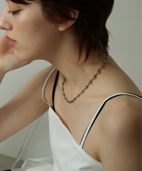 ORLEAN（オルレアン）の「金属アレルギー対応 個性派デザインチェーンネックレス サージカルステンレス（ネックレス・レディース・ゴールド/シルバー・フリー）」の14枚目の写真