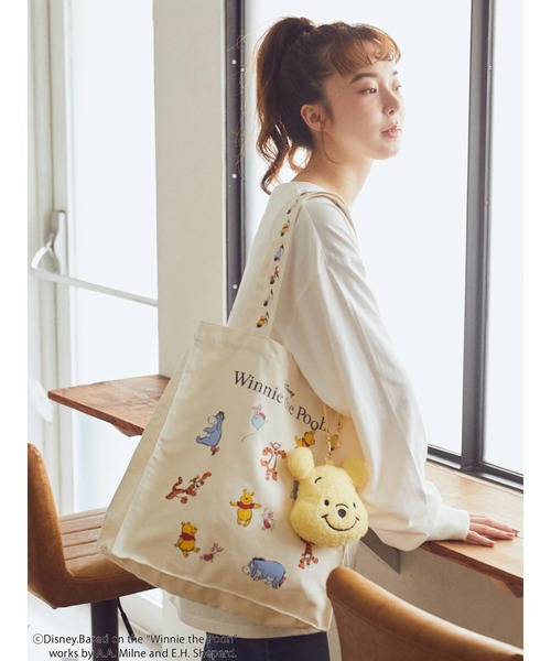 earth music&ecology(アースミュージックアンドエコロジー)の「プーさん/トートバッグ(トートバッグ・レディース・ナチュラル・FREE)」の4枚目の写真