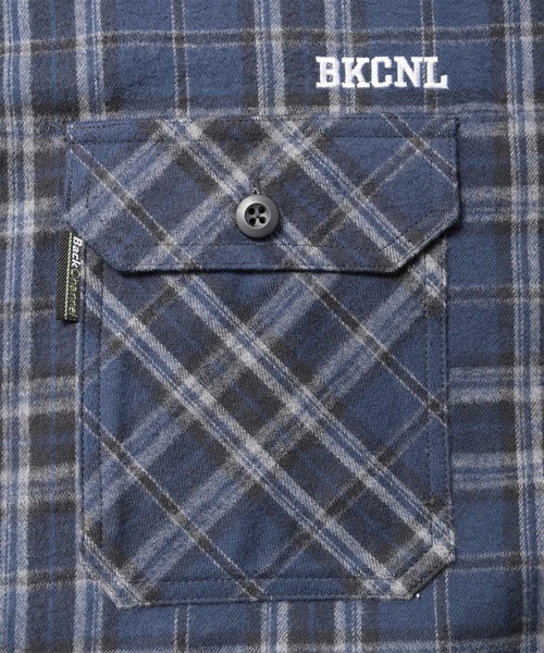 Back Channel（バックチャンネル）の「NEL CHECK SHIRT（シャツ/ブラウス・メンズ・ブラウン/ネイビー・MEDIUM/LARGE/X-LARGE）」の6枚目の写真