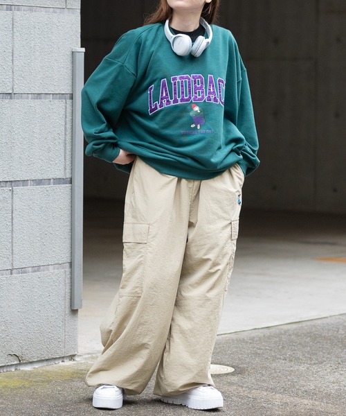 Red Cap Girl（レッドキャプガール）の「【a-r】〔Red Cap Girl/レッドキャップガール〕ナイロン ワンポイント オーバーカーゴパンツ（カーゴパンツ・メンズ・ブラック/ベージュ/カーキ/ブラック系1/ベージュ系1・MEDIUM/LARGE/X-LARGE）」の20枚目の写真