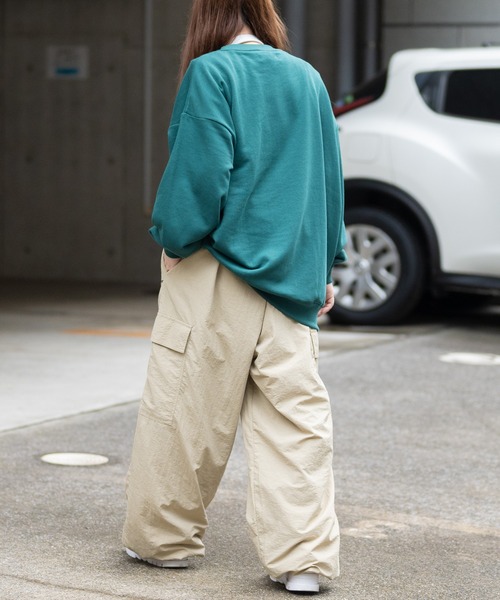 Red Cap Girl（レッドキャプガール）の「【a-r】〔Red Cap Girl/レッドキャップガール〕ナイロン ワンポイント オーバーカーゴパンツ（カーゴパンツ・メンズ・ブラック/ベージュ/カーキ/ブラック系1/ベージュ系1・MEDIUM/LARGE/X-LARGE）」の22枚目の写真