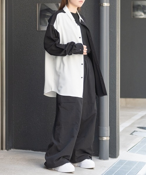 Red Cap Girl（レッドキャプガール）の「【a-r】〔Red Cap Girl/レッドキャップガール〕ナイロン ワンポイント オーバーカーゴパンツ（カーゴパンツ・メンズ・ブラック/ベージュ/カーキ/ブラック系1/ベージュ系1・MEDIUM/LARGE/X-LARGE）」の11枚目の写真