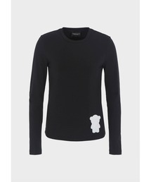 EMPORIO ARMANI | 【エンポリオ アルマーニ】Armani Sustainability Values セーター オーガニックストレッチジャージー マンガベアパッチ(Tシャツ/カットソー)