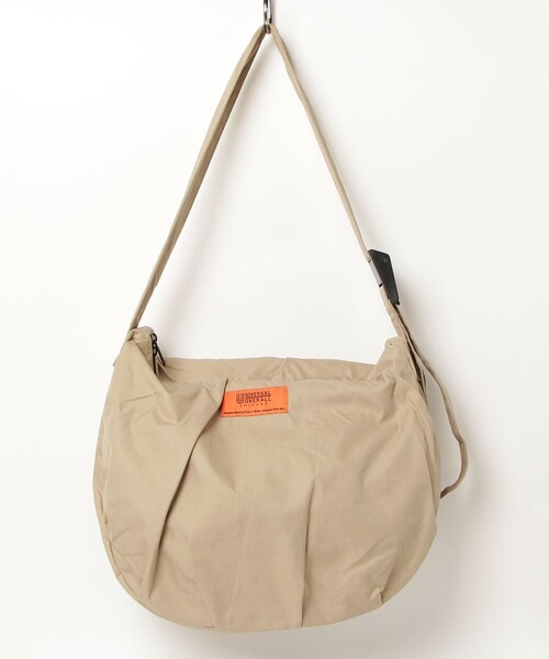 UNIVERSAL OVERALL（ユニバーサルオーバーオール）の「【UNIVERSAL OVERALL/ユニバーサルオーバーオール】GABARDINE HOBO SHOULDER（ショルダーバッグ・レディース・ブラック/ベージュ・FREE）」の7枚目の写真