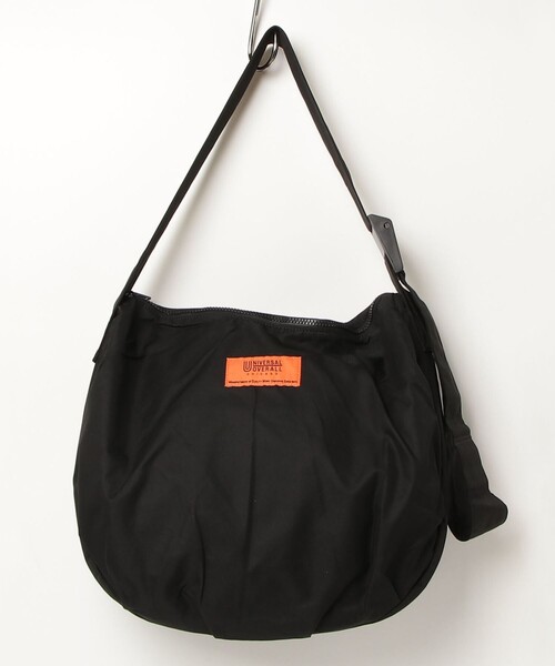 UNIVERSAL OVERALL（ユニバーサルオーバーオール）の「【UNIVERSAL OVERALL/ユニバーサルオーバーオール】GABARDINE HOBO SHOULDER（ショルダーバッグ・レディース・ブラック/ベージュ・FREE）」の8枚目の写真