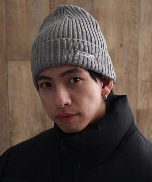 GERRY（ジェリー）の「【GERRY/ジェリー】ロゴ刺繍 撥水ワッチ（ニットキャップ/ビーニー・メンズ・ブラック/ライトグレー/チャコールグレー・FREE）」の15枚目の写真