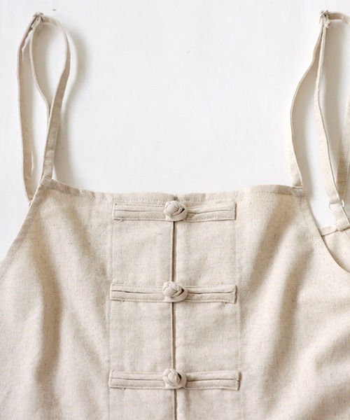 antiqua（アンティカ）の「リネン混サロペット（サロペット/オーバーオール・レディース・ブラック/ナチュラル/カーキ・FREE）」の21枚目の写真