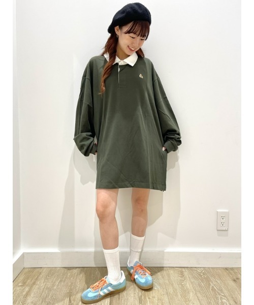古着 ラルフローレン ラガーシャツ ストリート オーバーサイズ ユニセックス GAP（ギャップ）の「ブラナンベア オーバーサイズ ラグビーT
