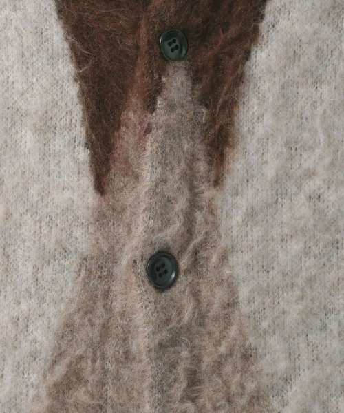 BAYFLOW(ベイフロー)の「アーガイルシャギーカーディガン(カーディガン/ボレロ・メンズ・グレー/ライトブルー/ブラウン・LARGE/MEDIUM)」の20枚目の写真