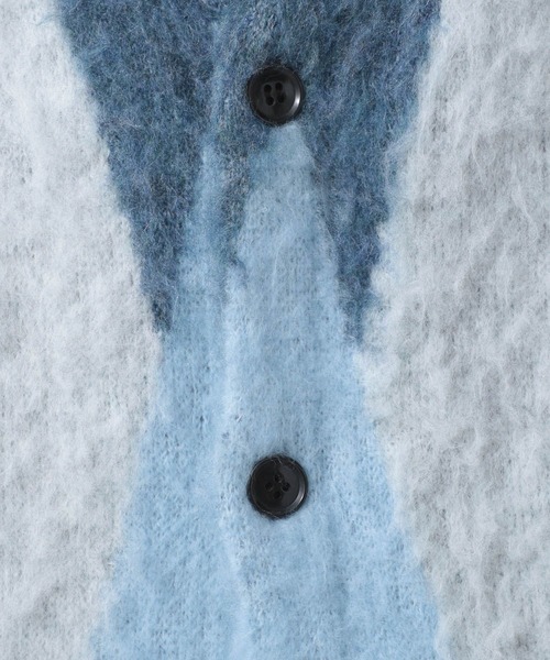 BAYFLOW(ベイフロー)の「アーガイルシャギーカーディガン(カーディガン/ボレロ・メンズ・グレー/ライトブルー/ブラウン・LARGE/MEDIUM)」の21枚目の写真