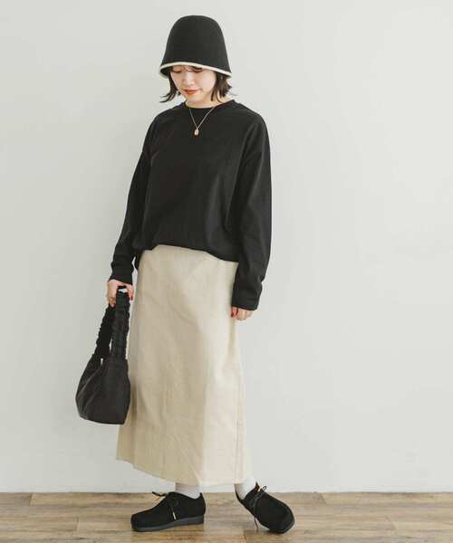 ITEMS URBANRESEARCH(アイテムズ アーバンリサーチ)の「コーデュロイタイトスカート(スカート・レディース・チャコールグレー/ブルー系その他/イエロー/ホワイト系その他・FREE)」の8枚目の写真