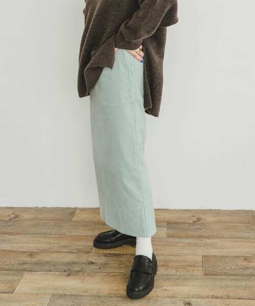 ITEMS URBANRESEARCH(アイテムズ アーバンリサーチ)の「コーデュロイタイトスカート(スカート・レディース・チャコールグレー/ブルー系その他/イエロー/ホワイト系その他・FREE)」の11枚目の写真