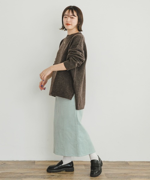 ITEMS URBANRESEARCH(アイテムズ アーバンリサーチ)の「コーデュロイタイトスカート(スカート・レディース・チャコールグレー/ブルー系その他/イエロー/ホワイト系その他・FREE)」の13枚目の写真