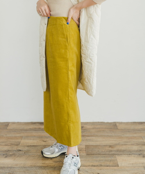 ITEMS URBANRESEARCH(アイテムズ アーバンリサーチ)の「コーデュロイタイトスカート(スカート・レディース・チャコールグレー/ブルー系その他/イエロー/ホワイト系その他・FREE)」の16枚目の写真