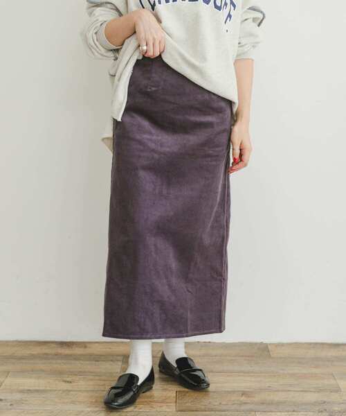 ITEMS URBANRESEARCH(アイテムズ アーバンリサーチ)の「コーデュロイタイトスカート(スカート・レディース・チャコールグレー/ブルー系その他/イエロー/ホワイト系その他・FREE)」の20枚目の写真
