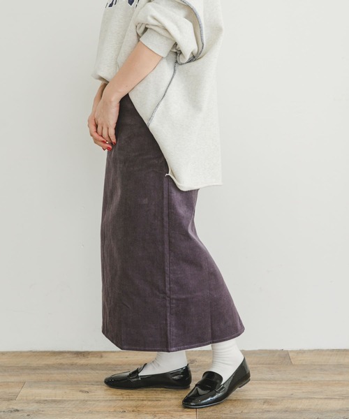 ITEMS URBANRESEARCH(アイテムズ アーバンリサーチ)の「コーデュロイタイトスカート(スカート・レディース・チャコールグレー/ブルー系その他/イエロー/ホワイト系その他・FREE)」の21枚目の写真