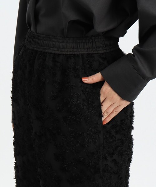 OPAQUE.CLIP(オペークドットクリップ)の「◆フラワージャカードイージーパンツ【洗濯機洗い可】(その他パンツ・レディース・オレンジ/ブラック・42/40/36/38)」の12枚目の写真