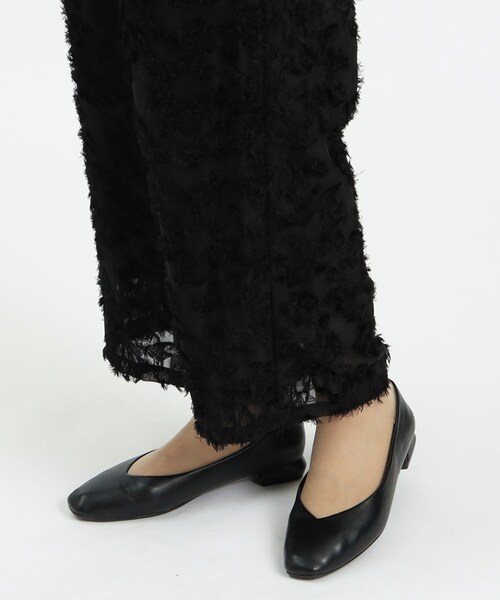 OPAQUE.CLIP(オペークドットクリップ)の「◆フラワージャカードイージーパンツ【洗濯機洗い可】(その他パンツ・レディース・オレンジ/ブラック・42/40/36/38)」の13枚目の写真