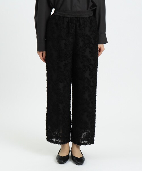 OPAQUE.CLIP(オペークドットクリップ)の「◆フラワージャカードイージーパンツ【洗濯機洗い可】(その他パンツ・レディース・オレンジ/ブラック・42/40/36/38)」の14枚目の写真