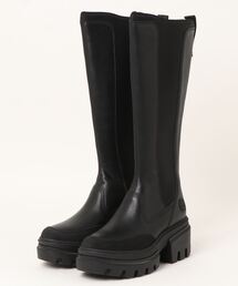 Timberland | Timberland ティンバーランド EVERLEIGH TALL BOOT レディースロングブーツ(エヴァーリートールブーツ) A5YMR ブラック(ブーツ)
