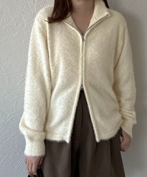 【apres jour clair】シャギーＷジップカーデ【ZOZOTOWN限定アイテム】