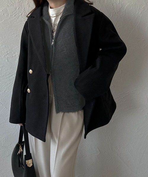 apres jour clair(アプレジュールクレア)の「【apres jour clair】シャギーWジップカーデ【ZOZOTOWN限定アイテム】(カーディガン/ボレロ・レディース・ネイビー/ボルドー/アイボリー・X-LARGE/フリー)」の22枚目の写真