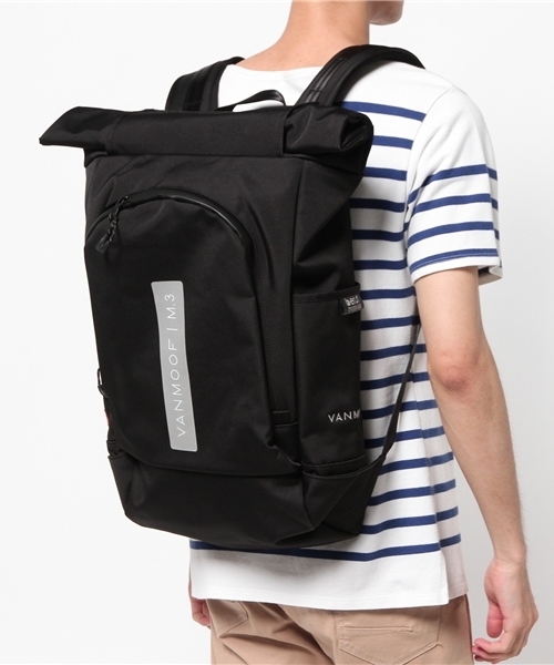 beruf baggage（ベルーフバゲッジ）の「【VANMOOF】×【beruf】×【WHO'S WHO gallery】トリプルコラボリフレクターバックパック（バックパック/リュック・メンズ・ブラック・FREE）」の9枚目の写真