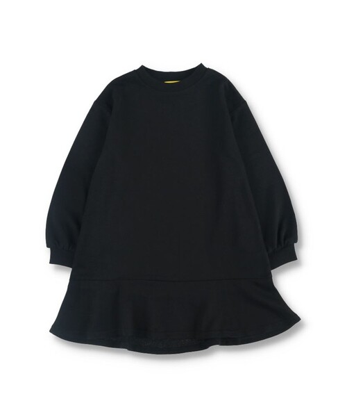 DRC branshes(ディーアールシーブランシェス)の「【DRC】ふんわり袖フレアワンピース(ワンピース・キッズ・ブラウン/ブルー/ブラック/グレー・100/120/150/110/140/130)」の1枚目の写真