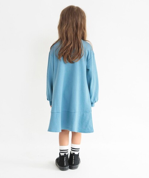 DRC branshes(ディーアールシーブランシェス)の「【DRC】ふんわり袖フレアワンピース(ワンピース・キッズ・ブラウン/ブルー/ブラック/グレー・100/120/150/110/140/130)」の11枚目の写真