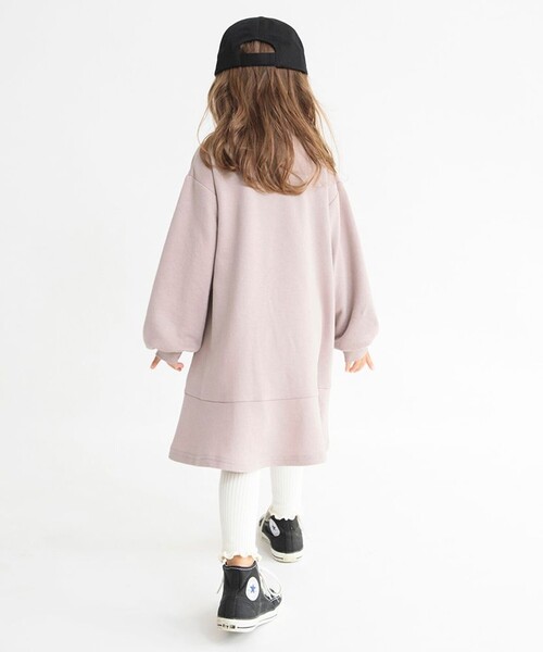 DRC branshes(ディーアールシーブランシェス)の「【DRC】ふんわり袖フレアワンピース(ワンピース・キッズ・ブラウン/ブルー/ブラック/グレー・100/120/150/110/140/130)」の7枚目の写真