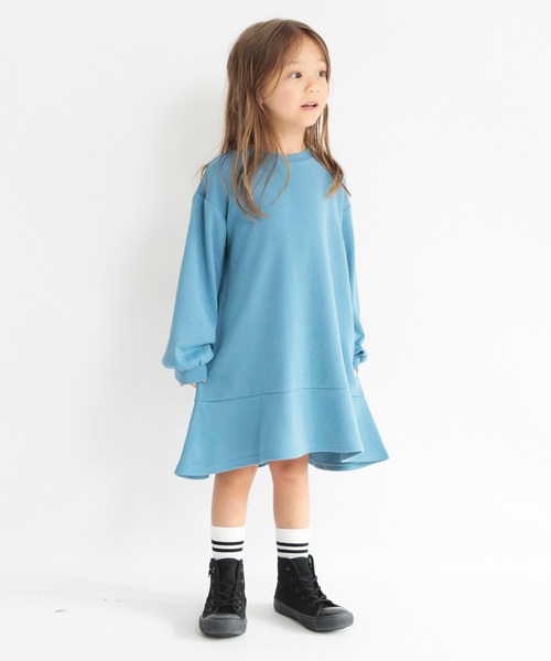 DRC branshes(ディーアールシーブランシェス)の「【DRC】ふんわり袖フレアワンピース(ワンピース・キッズ・ブラウン/ブルー/ブラック/グレー・100/120/150/110/140/130)」の10枚目の写真