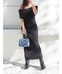 EVRIS | オフショルニットワンピース(ワンピース)