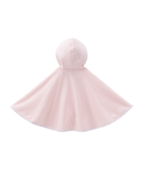 MIKI HOUSE（ミキハウス）の「おでかけポンチョ（ポンチョ・キッズ・ピンク/グレー・フリー(70-90cm)）」の7枚目の写真