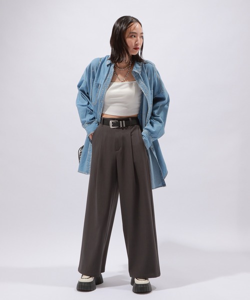 PAGEBOY(ページボーイ)の「スタンダードスラックス(スラックス・レディース・グレー/ホワイト系その他/チャコールグレー/ブラック/ブラック系その他・SMALL/MEDIUM)」の10枚目の写真