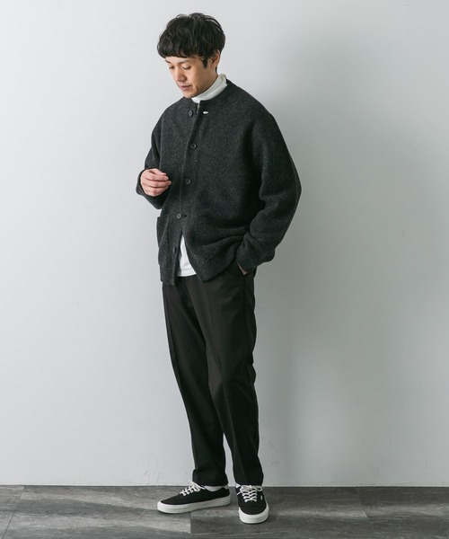 新品　テクスト　Text テーパード　トラウザーズ　パンツ　ウール セール】NEW BALANCE ツイルテーパードトラウザー(ショート