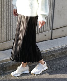 N.(N. Natural Beauty Basic) | ◆ベロアプリーツストレートスカート(スカート)