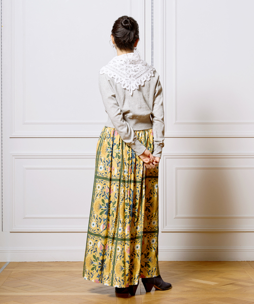 IENA LA BOUCLE(イエナラブークル)の「IENA LA BOUCLE ガーゼ裏毛プルオーバー(Tシャツ/カットソー・レディース・チャコールグレー/ホワイト・FREE)」の10枚目の写真