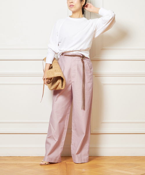 IENA LA BOUCLE(イエナラブークル)の「IENA LA BOUCLE ガーゼ裏毛プルオーバー(Tシャツ/カットソー・レディース・チャコールグレー/ホワイト・FREE)」の16枚目の写真