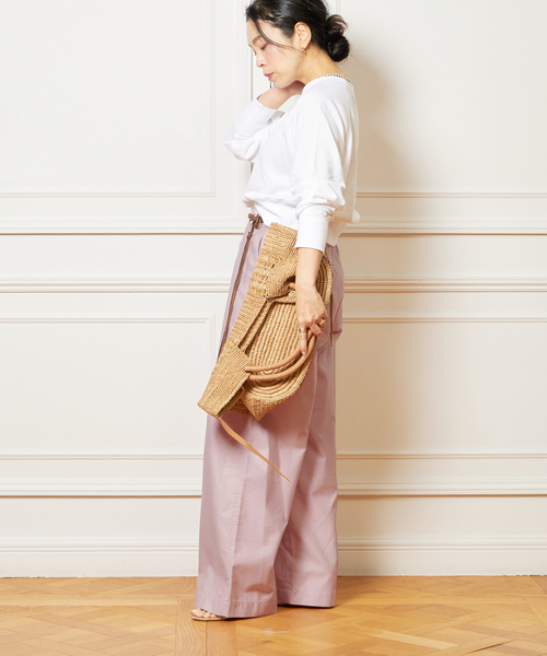 IENA LA BOUCLE(イエナラブークル)の「IENA LA BOUCLE ガーゼ裏毛プルオーバー(Tシャツ/カットソー・レディース・チャコールグレー/ホワイト・FREE)」の17枚目の写真