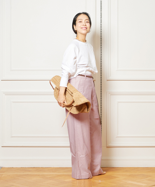 IENA LA BOUCLE(イエナラブークル)の「IENA LA BOUCLE ガーゼ裏毛プルオーバー(Tシャツ/カットソー・レディース・チャコールグレー/ホワイト・FREE)」の19枚目の写真