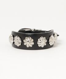 アクセサリー TOGA PULLA Concho leather bangle TOGA Women's Concho Leather Bangle in Black Toga Pulla